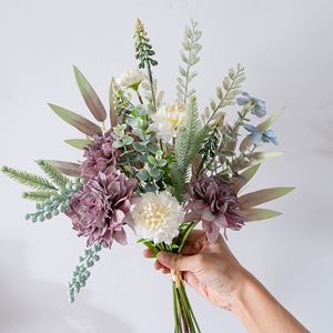 Bouquet de fleurs artificielles Tinglan à suspendre au mur, décoration de mariage CF02148 - Product Image 2