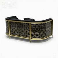 Ensemble de canapés de mariage haut de gamme blancs, incurvés et rembourrés – Style moderne, élégant et luxueux pour hôtels, événements, fêtes, banquets, location, affaires, OEM, ODM