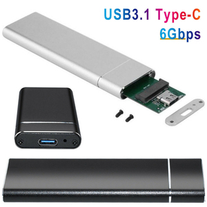 Boîtier de <span class=keywords><strong>disque</strong></span> <span class=keywords><strong>dur</strong></span> <span class=keywords><strong>externe</strong></span> SSD NGFF M.2 SATA vers <span class=keywords><strong>USB</strong></span> 3.1 Type C <span class=keywords><strong>USB</strong></span> 3.0 vers M.2 NGFF, boîtier en aluminium, UASP B B+M Key - Product Image 2