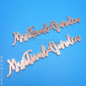 Zinc Alloy Custom Metal <b>Label</b> 40mm Durable <b>Packaging</b> Decoration Gift Craft - Product Image 3