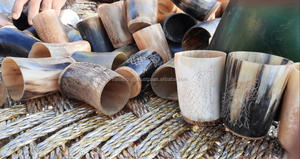 Natural Horn Ceramic <b>Cups</b> Handcrafted Natural Horn Collection - Product Image 6