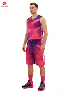 Seragam Basket 100% Polyester Set Custom Nama Nomor Jersey Pabrik Smyl OEM ODM Grosir Pasokan Musim Baru Penjualan Laris - Product Image 3