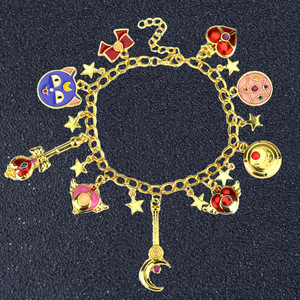 Hot Selling Comic Sailor <strong>Moon</strong> Charms <strong>Bracelet</strong> for Girl Gifts - Product Image 2