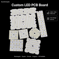 Carte PCB en aluminium LED personnalisée, haute conductivité thermique, masque de soudure blanc/noir pour éclairage public LED, projecteur et éclairage industriel.