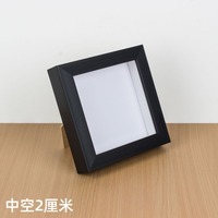 Cadre photo 3D carré creux de 2 cm pour fleurs séchées, spécimen de plante ou de papillon, fait main, DIY, pour table