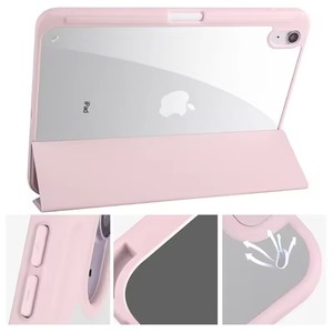 Étui rigide transparent en acrylique à trois volets avec porte-stylo pour <span class=keywords><strong>iPad</strong></span> 10e génération, compatible avec <span class=keywords><strong>iPad</strong></span> <span class=keywords><strong>10</strong></span>.2, 9.<span class=keywords><strong>7</strong></span>, <span class=keywords><strong>Pro</strong></span> 11, <span class=keywords><strong>iPad</strong></span> <span class=keywords><strong>10</strong></span>, 9, 8, <span class=keywords><strong>7</strong></span>, 6 - Product Image 4