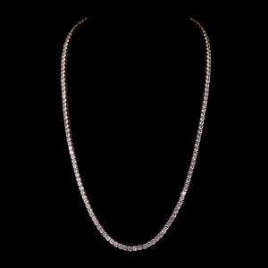 Colliers, chaînes et bijoux brillants pour hommes, 1 rang, chaînes en or, en argent, colliers style Hip Hop brillants, colliers de 3mm, 4mm, 5mm, 6mm, pour hommes - Product Image 5