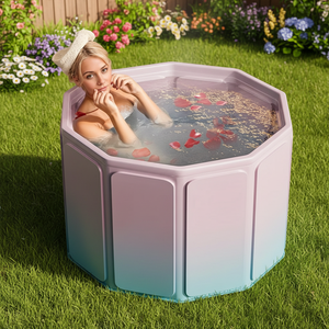 Vanace - Bañera Inflable Portátil de PVC de Alta Calidad, Bañera de Hidromasaje para Exteriores, Bañera de Terapia de Inmersión en Frío, 250 L - Product Image 1