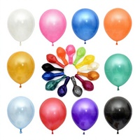 Ballons en latex de 12 pouces pas chers pour décorations de fête d'anniversaire et de mariage, ballons métalliques, macaron, pastel, mat, rétro, perle, air, hélium