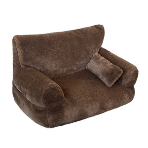 Katzen- & Hundebett Höhle Umweltfreundliche Baumwollfüllung Komplettset Abnehmbare Waschbare Plüschmatratze Hundebett für Alle Jahreszeiten - Product Image 1