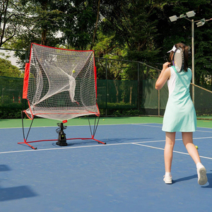 Machine <span class=keywords><strong>de</strong></span> lancer <span class=keywords><strong>de</strong></span> balles <span class=keywords><strong>de</strong></span> tennis avec filet <span class=keywords><strong>de</strong></span> réception, filet <span class=keywords><strong>d</strong></span>'entraînement pour entraîneur, filet <span class=keywords><strong>d</strong></span>'entraînement individuel, filet <span class=keywords><strong>de</strong></span> pratique en extérieur - Product Image 3