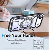 Coque de téléphone antichoc robuste avec béquille magnétique intégrée pour iPhone 17 Air Plus Pro Max – Housse de protection blindée