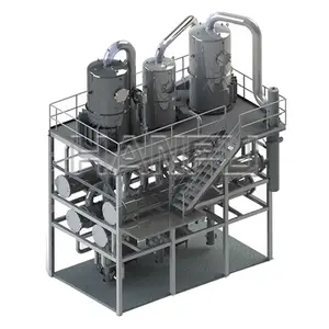 Máquina automática do sistema evaporação vácuo do recompressão do vapor mecânico do efeito múltiplo