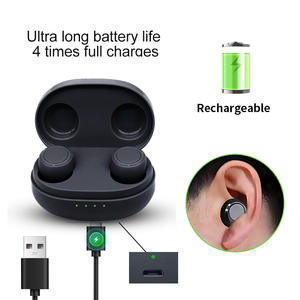 เครื่องช่วยฟังดิจิตอลขนาดเล็กแบบชาร์จได้ สีดำขาว สำหรับผู้มีปัญหาทางการได้ยิน แบบใส่ในหู (ITE/CIC) 16 ช่องสัญญาณ สำหรับขายส่ง - Product Image 5