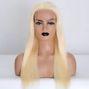 Platinum Blonde 613 # mono topper 5x5 mono top wefted Lace Top perruques de cheveux humains - Product Image 6