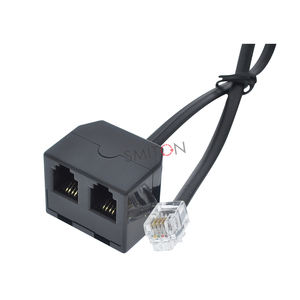 <span class=keywords><strong>Adaptador</strong></span> Divisor de Filtro Telefónico <span class=keywords><strong>RJ9</strong></span> 4P4C Macho <span class=keywords><strong>a</strong></span> Doble <span class=keywords><strong>RJ9</strong></span> 4P4C Hembra - Product Image 1