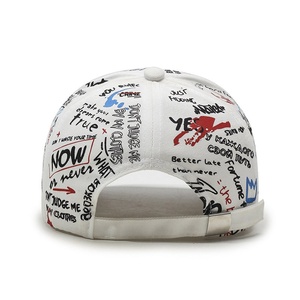 Sombrero de béisbol con grafiti coreano, diseño de <span class=keywords><strong>lengua</strong></span> de pato a <span class=keywords><strong>la</strong></span> moda con patrón de puntos, moda europea americana, estilo Hip Hop para hombres y mujeres - Product Image 4