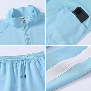 Ensemble de survêtement haute performance pour homme, veste légère à fermeture éclair intégrale et pantalon de survêtement ajusté pour l'entraînement sportif - Product Image 5