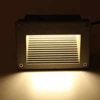 Éclairage mural d'escalier LED moderne de 3 watts Lampe enterrée d'extérieur avec télécommande et commande tactile Lampe de marche encastrée