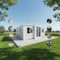 Maisons préfabriquées mini modulaires, maison conteneur détachable de 20 pieds, mobile, portable, amovible