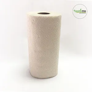 Wholesale Free Sample Kitchen Paper Kitchen Tissue Printed 2Ply 120 Sheets 100% Virgin Pulp Kitchen Roll Paper Towel