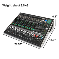 Console de mixage numérique USB 14 canaux DX12C, très vendue, pour scène, mariage, mixeur audio professionnel