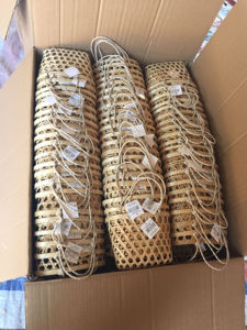 Cesta de flores rectangular de mano de madera de ratán tejido hecho a mano personalizable <span class=keywords><strong>para</strong></span> decoración de arreglos florales de boda de floristería - Product Image 5