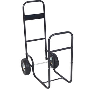 Chariots de transport de bois de chauffage en stock aux États-Unis avec de grandes roues en caoutchouc, chariot roulant pour poêle à bois d'intérieur - Product Image 1