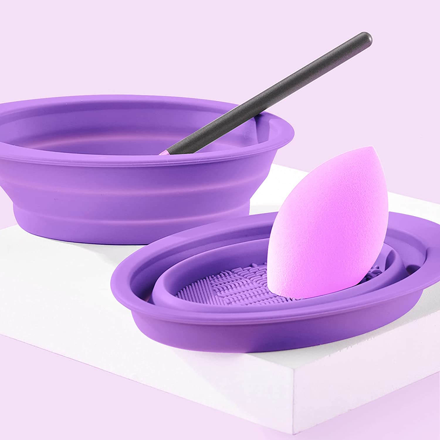 Good Quality BPA free Multicolored Reusable Flexible Collapsible Silicone Mixing Bowls