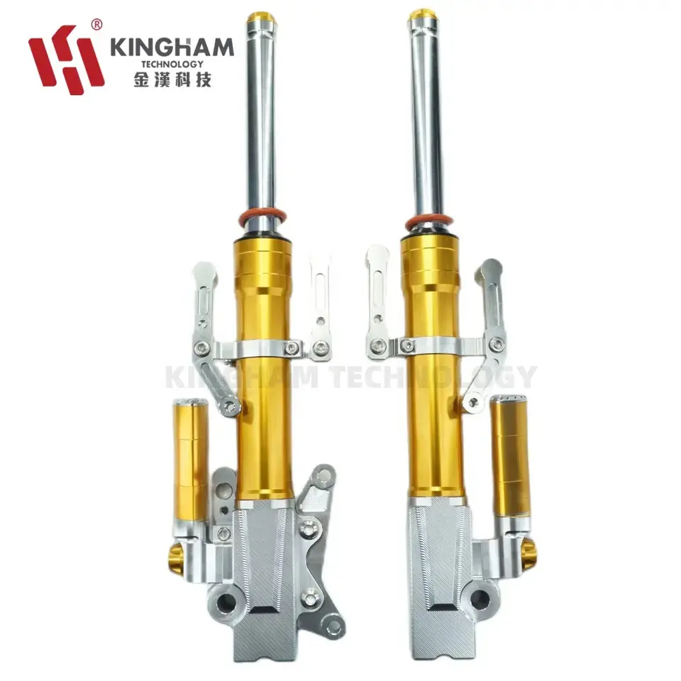 KINGHAM Motocicleta Front Shock Absorber Alumínio CNC ajustável para Honda VARIO Clique 160 ABS Front Fork Suspension Parts