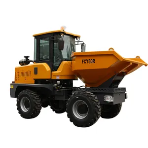 Alta qualità di buona condizione Dumper da 5 tonnellate di capacità ribaltabile 4x4 nuovo autocarro con cassone ribaltabile FCY50R sito Dumper per la vendita