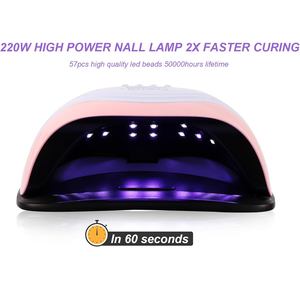 หลอดไฟ LED UV 168W สำหรับอบเล็บเจลแบบมืออาชีพ เครื่องอบเล็บสำหรับใช้ในบ้านหรือร้านทำเล็บ อุปกรณ์ทำเล็บสีขาว - Product Image 2