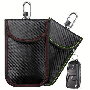 Bolsa de Protección Electromagnética para Llaves con Cubierta de PU para Bloquear Todas las Señales de Radiofrecuencia de las Llaves del Coche - Product Image 1