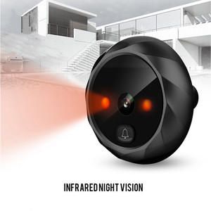 2.4 "Màn hình LCD điện tử Door Viewer chuông IR đêm cửa lổ nhìn trộm máy ảnh ghi âm kỹ thuật số cửa máy ảnh thông minh Viewer - Product Image 3