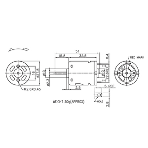 Bombas de Motor de Corriente Continua PrimoPal de 12 V y 17000 RPM, Motor de CC de Imán Permanente con Escobillas de Carbón Mini para Herramientas <span class=keywords><strong>El</strong></span>éctricas de 5200~24500 RPM - Product Image 5