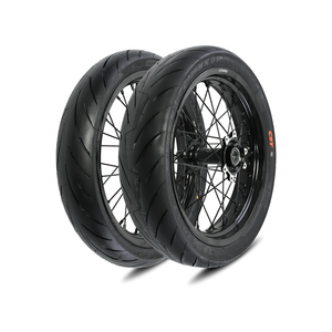 Ensemble de roues <span class=keywords><strong>avant</strong></span> et arrière pour Surron Light Bee X Ultra Bee Talaria, combinaison de pneus tout-terrain et sur route de <span class=keywords><strong>17</strong></span> <span class=keywords><strong>pouces</strong></span>, roues Supermoto - Product Image 2