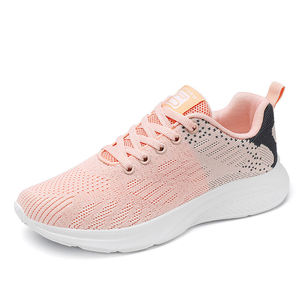 Zapatillas Deportivas Casuales de Mujer con Cordones, Transpirables, Acolchadas, de Malla, Diseño Moderno, Color Blanco, Tallas Grandes, Tendencia de Moda para Todas las Temporadas - Product Image 5