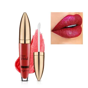 Hochwertige Antihaft-Tasse Pretty Velvet Private Label Custom Glitter Lip gloss