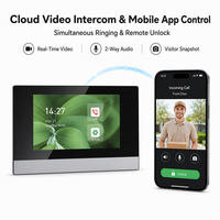Monitor Interkom Video SIP Layar Sentuh 7 Inci H803 Linux PoE WiFi Video Door Phone Audio Dua Arah untuk Apartemen Villa