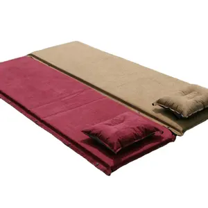 祥鹏高品质190*65*5厘米聚氯乙烯自充气可折叠户外野营空气睡垫防水带枕头