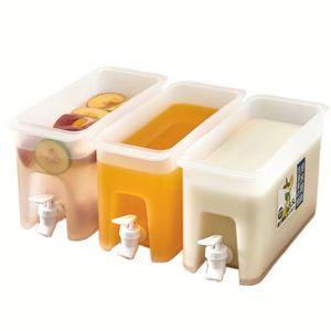 Dispensador de Bebidas para Refrigerador, Dispensador de Jugo, Limonada, Té de Frutas, Cubeta de Agua Fría, Jarra Fría de Gran Capacidad de 3.5L con Grifo - Product Image 2