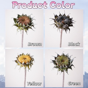 Mùa Thu Màu Sắc Hoa Hướng Dương Nhân Tạo Cao Su Hoa Thiết Kế Mới Bất Cảm Ứng Cho Giáng Sinh Đám Cưới Lễ Tạ Ơn Graduations Easter - Product Image 6