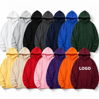 Sweater Hoodie Premium 380gsm 100% Katun Pria Wanita Custom Print Oversized Fleece Pullover Musim Gugur Musim Dingin Grosir
