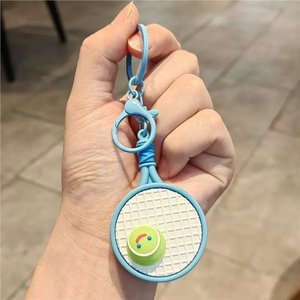 2026 Hot Sale Sports Lovers Key Chain Cute Girls Purse Decoration Women <b>Handbag</b> <b>Charms</b> Lovely Tennis Keychain for Promotion Gift - Product Image 5