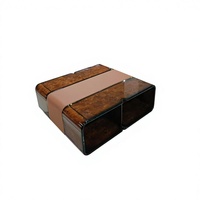 Ensemble de canapés en cuir de luxe pour salon, design italien moderne, idéal pour villa de luxe, mobilier complet pour la maison