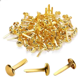 Vàng chia pin mini Brad Clips kim loại giấy Fastener cho Diy Craft trang trí Brass brads