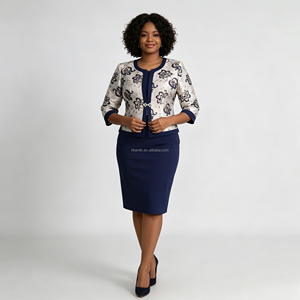 Robe de style africain pour femmes, imprimé floral, ensemble deux pièces, grande taille, pour les vêtements d'église, robe pour femmes - Product Image 2