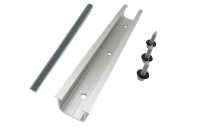 Support de montage photovoltaïque pour panneaux solaires sur rail mini de 200 mm pour toitures en acier avec rail photovoltaïque en alliage d'aluminium