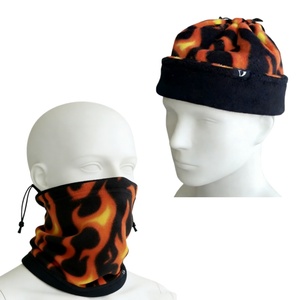 Cache-cou unisexe en polaire, masque facial anti-froid pour le cyclisme, protection automne-hiver, équipement de sécurité de base, écharpe et bonnet deux-en-un - Product Image 1