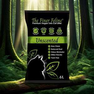 Litière pour chat au tofu 6L Contrôle écologique des odeurs Agglutination rapide Absorption élevée Léger Longue durée Hypoallergénique - Product Image 2